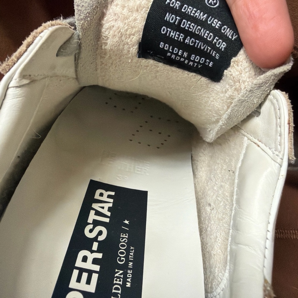 Golden Goose Super Star Red Glitter Star Sneakers - Picture 8 of 11